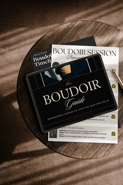 boudoir welcome guide canva template ebook