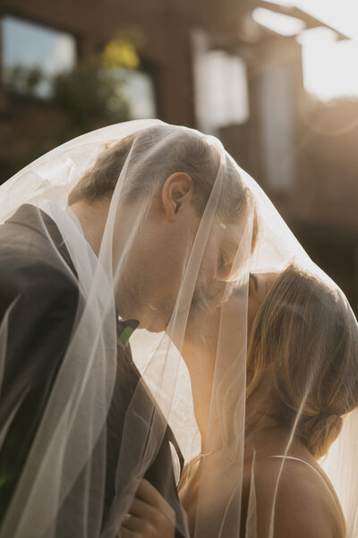 A lovely photo a wedding couple