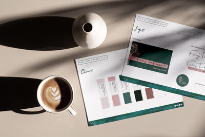 Branding colours and logo for makeup artist in nantwich by TLPS
