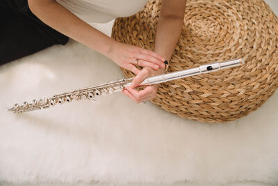 Sarah Weisbrod, Flutist, with Flute Only