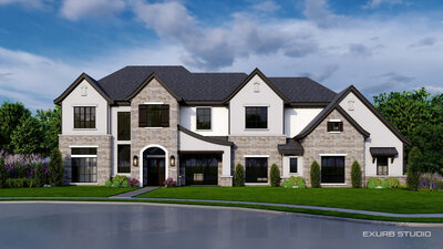 5434 sq ft custom home floor plan North Texas