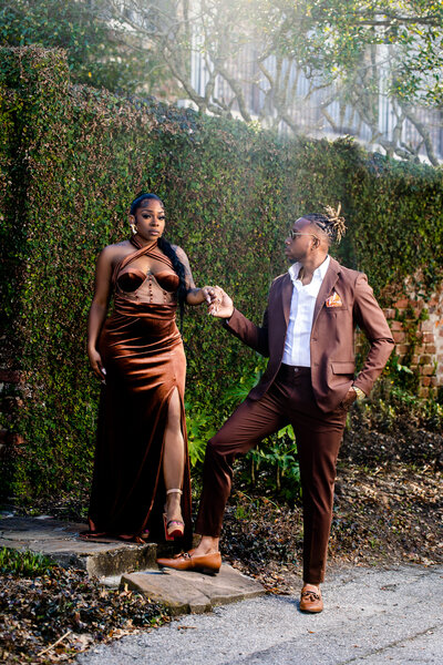 Elegant Black Couple Engagement Session | Koger Center Columbia, SC