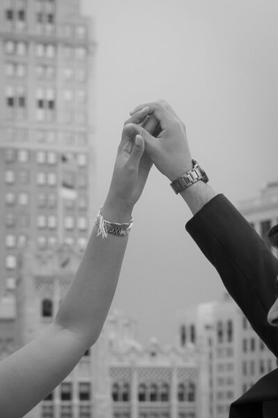 Downtown Detroit engagemnet photos