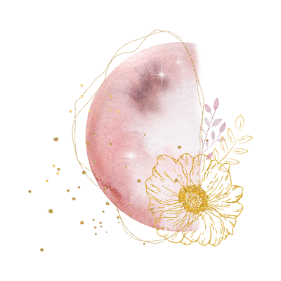 Planet and flower collage