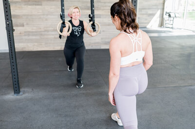 Personal training and nutrition session on the rings