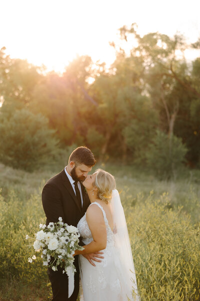 Bride and Groom Photo in downtown Wichita, Kansas