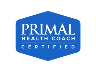 Primal Health Coach certification badge for Allee Peterson, T1D health coach specializing in nutrition and lifestyle education.