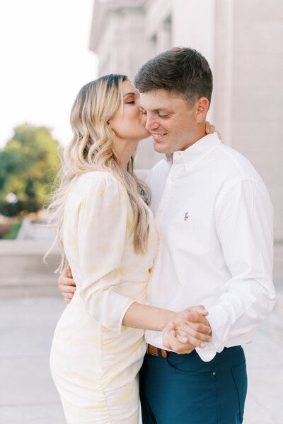 Engagement Session at the Little Rock Capitol Building in Arkansas