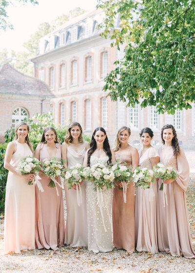 Lily Paloma is the florist for wedding in Chateau de carsix in Normandy