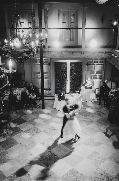Bride and groom first dance 