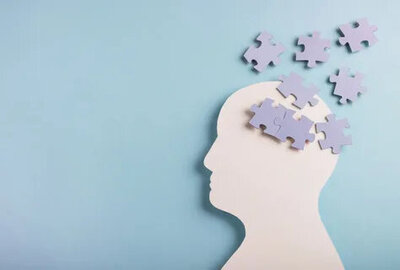 Brain puzzle memory loss concept