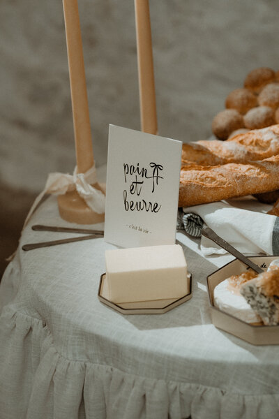 Bar signage for wedding in pastel blue by State of Elliott