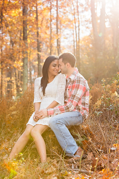 engagement session in the woods  by jana scott photography