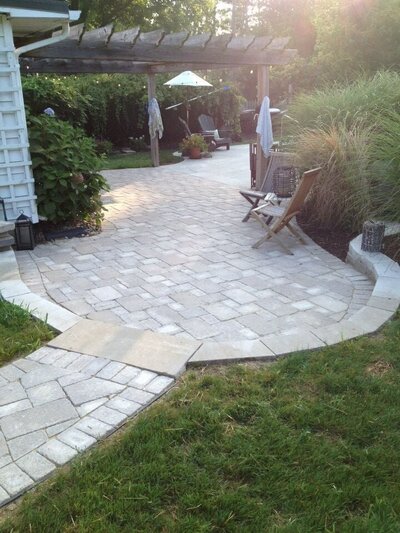 Patio Stonework Completed by Village Landscapes