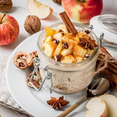 Protein Oatmeal - Apple Cinnamon Overnight Oats