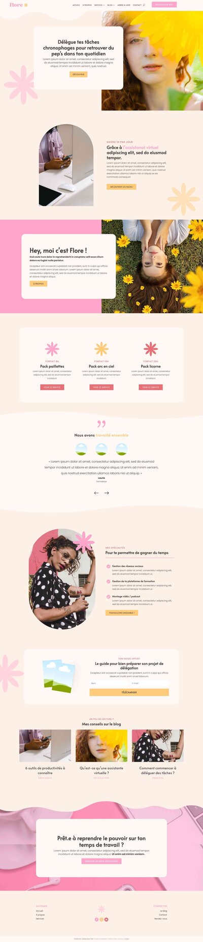 Template showit pour entrepreneur