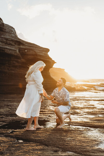 Engagement photos taken in Oahu