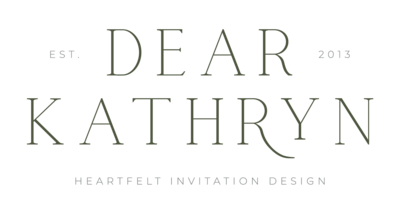 Heartfelt invitation design