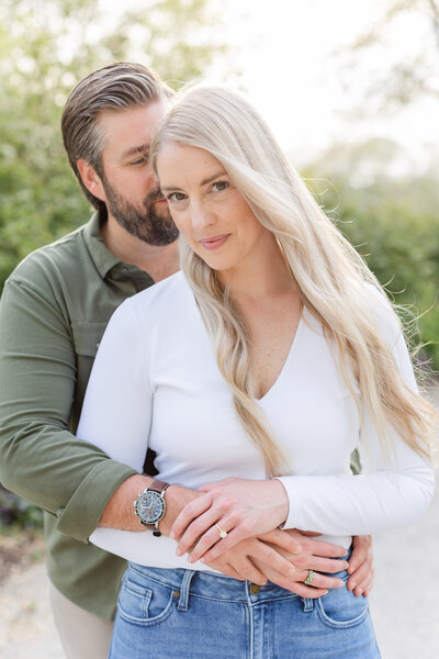 engagement photos in Forest Park St. Louis Missouri