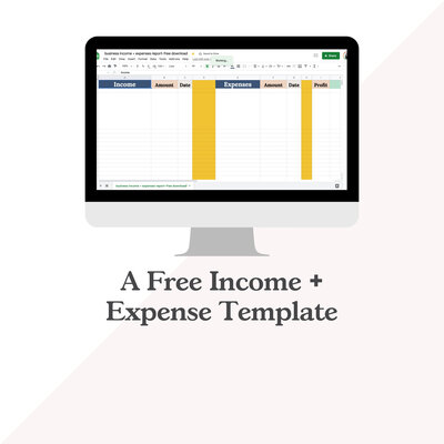 🤓A Free Income + Expense Template by Dolly DeLong Education