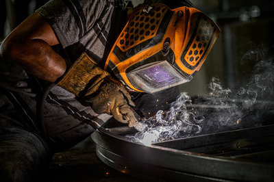 Commercial photography, industrial photography, Welder