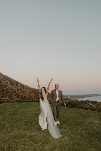 an intimate wedding in Malibu