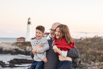 cape elizabeth lighthouse kids photos