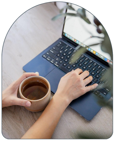 Blue Coffee Mug and Calendar