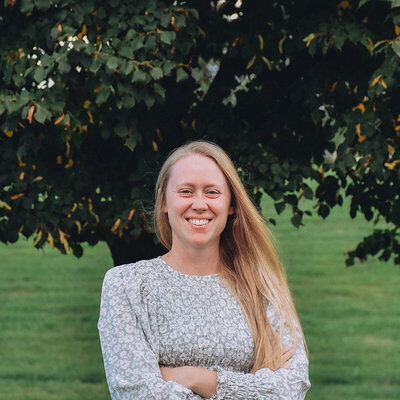 Portrait of a woman smiling at the camera