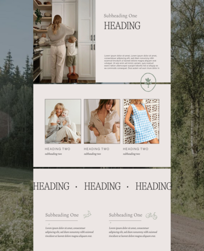 How fonts should be used in website headings