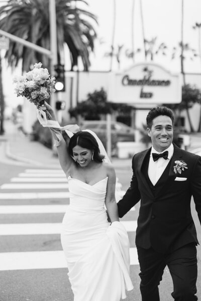 editorial bride and groom photo in California