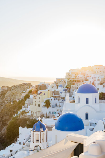 A sunset photo of Santorini, Greece Liana captured on one of her many Europe adventures.