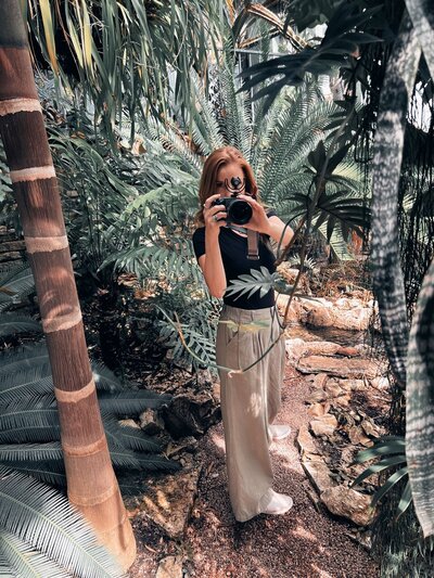 woman smiling at camera