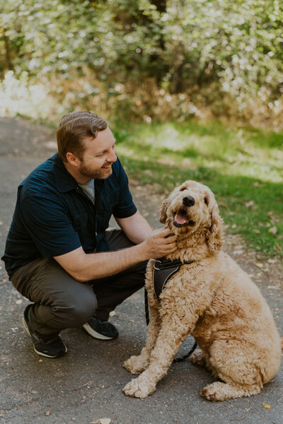 Cornerstone Dog Trainer, Jason Robbins, who loves dogs