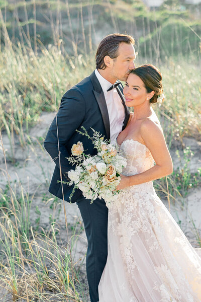 Solo bride with rhinestone back taken by Midwest wedding photographer