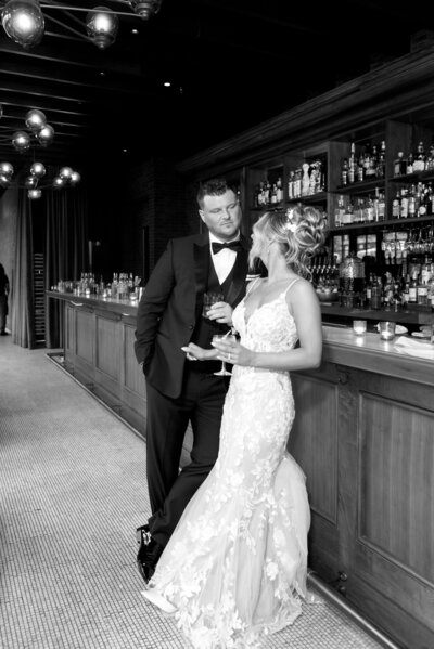Bride and groom - photographed by Detroit wedding photographer Jane Victoria