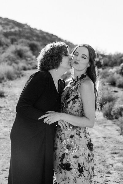 Mom and Daughter at Desert Mountain Wedding