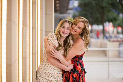 A mother and daughter photographed together