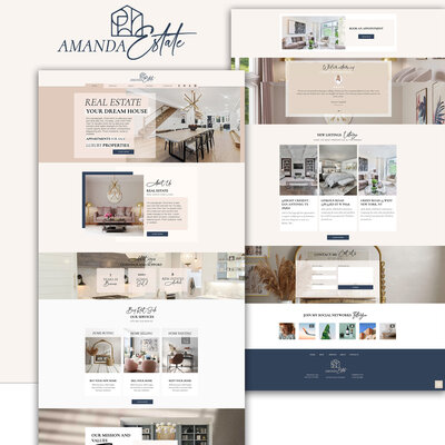 Get your real estate business off the ground with our customizable real estate website template.
