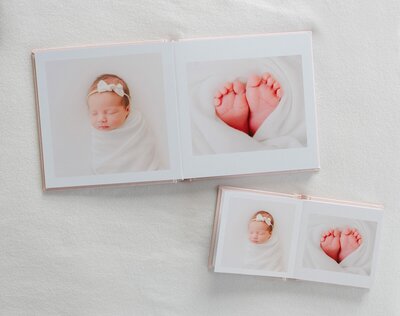 photo albums by newborn photography boston​