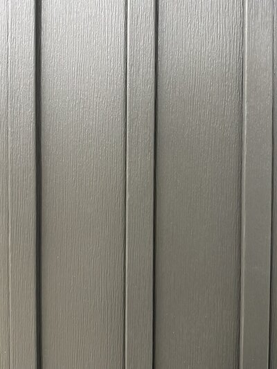 A close up of board and batten vinyl siding installed by Perry Vinyl Windows & Doors in Hazard, Kentucky