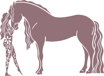 The Goddess Within Coaching Program Horse and Woman Logo, empowering women through coaching with horses in Queensland.