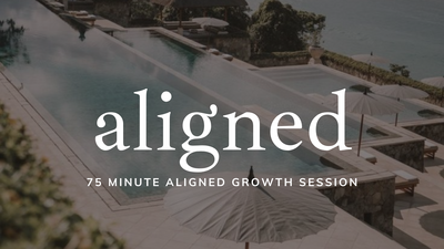 Exclusive Aligned Growth session: 75 minutes of nervous system alignment for deep personal clarity and inner transformation