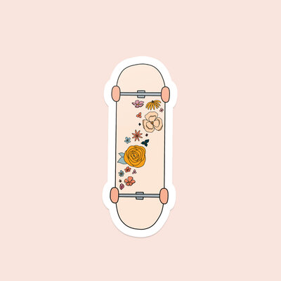 sticker-wildflower-skate