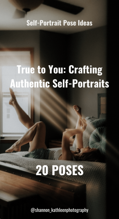 Flat lay of Shannon Kathleen's self-portrait posing guide for creatives, influencers, and entrepreneurs, designed to help boost camera confidence and capture stunning portraits.