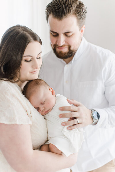two month old baby newborn photos in arkansas.
