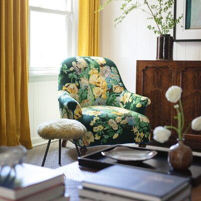 Los Angeles interior design printed colorful chair eclectic design