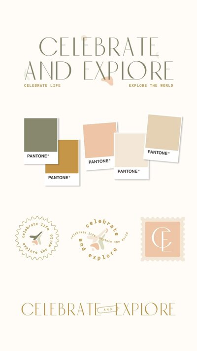 mockup of logos and color palette