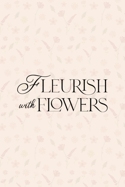 Logo design for Fleurish with Flowers, a florist in San Francisco