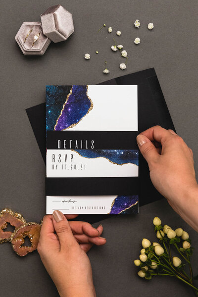 sam-grace-photography-the-paper-vow-geode-starry-night-wedding-invitation